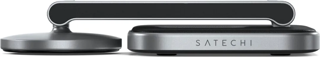 Satechi ST-Q21FM 2-in-1 inklapbare Qi2 Oplader - Grijs