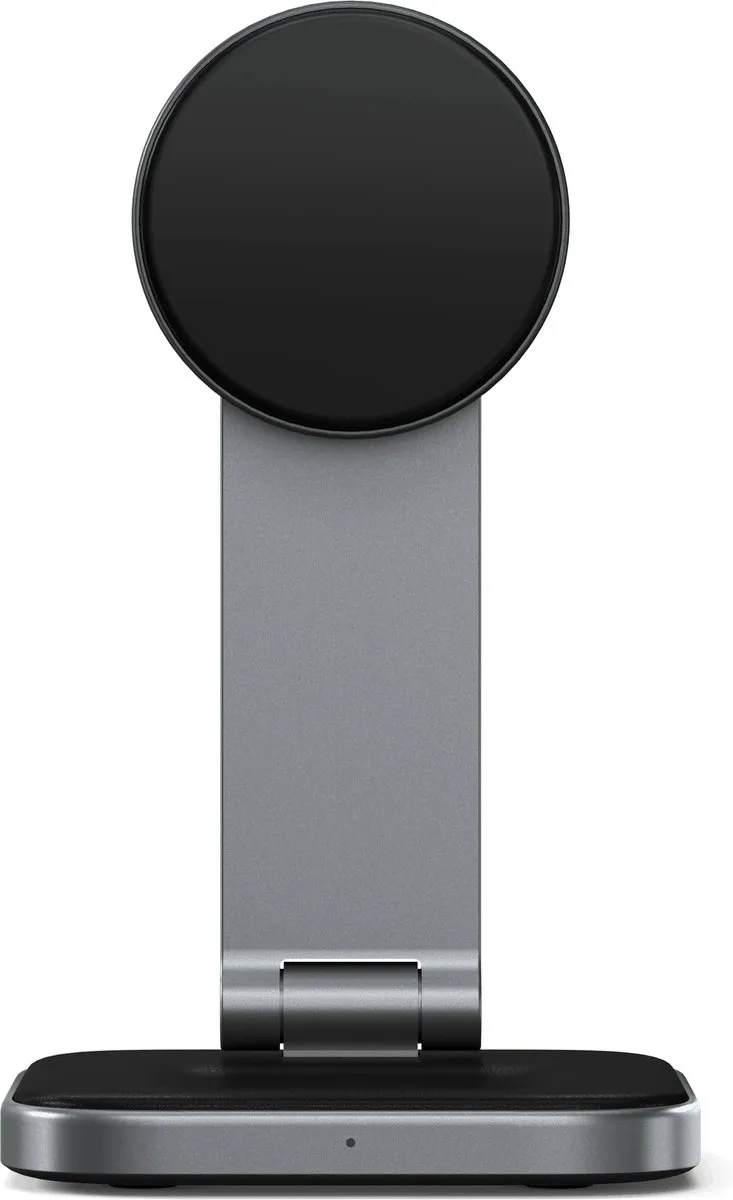 Satechi ST-Q21FM 2-in-1 inklapbare Qi2 Oplader - Grijs