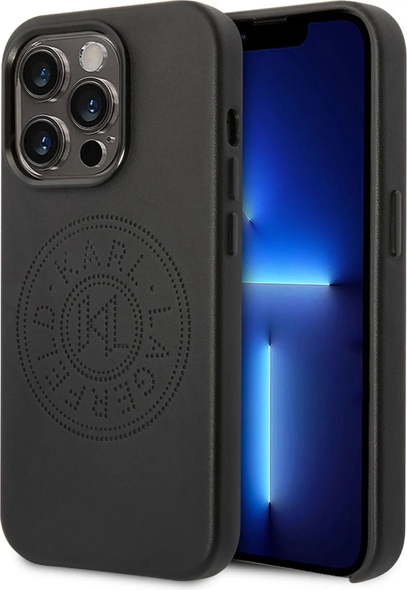 Karl Lagerfeld iPhone 14 Pro Backcase KLHCP14MSLBK
