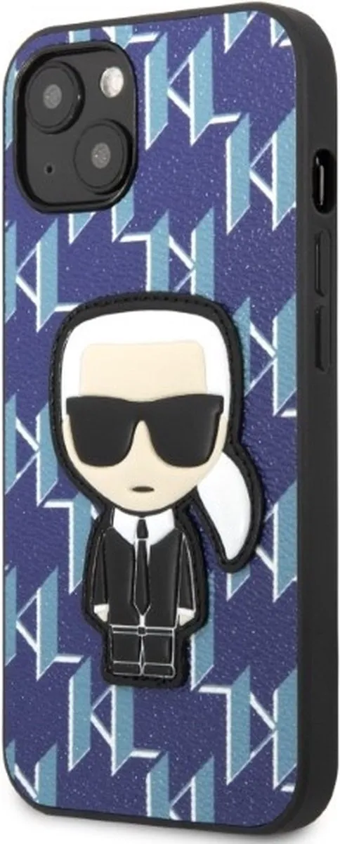 Karl Lagerfeld KLHCP13MPMNIKBL Hoesje iPhone 13 - Blauw