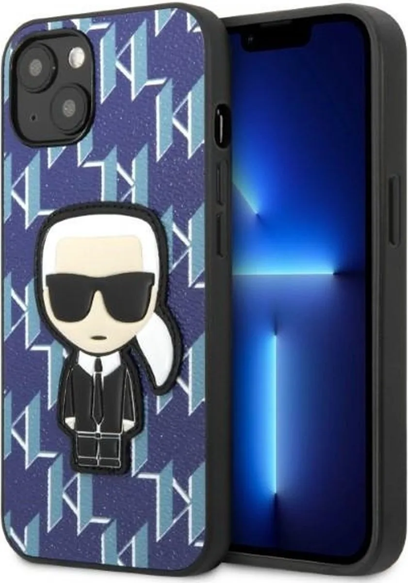 Karl Lagerfeld KLHCP13MPMNIKBL Hoesje iPhone 13 - Blauw