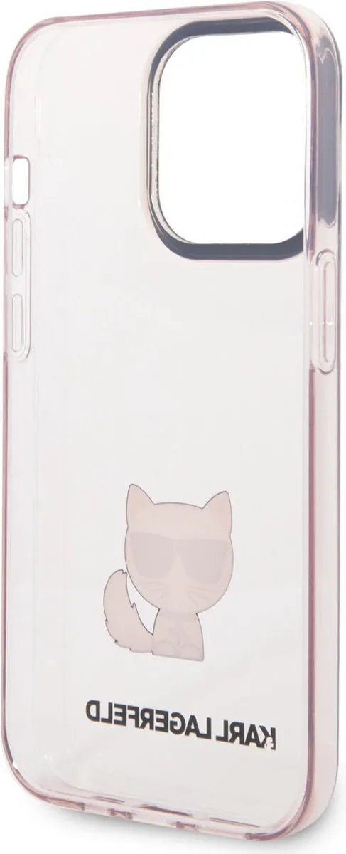 Karl Lagerfeld TPU Back Cover iPhone 14 Pro - Roze - MagSafe