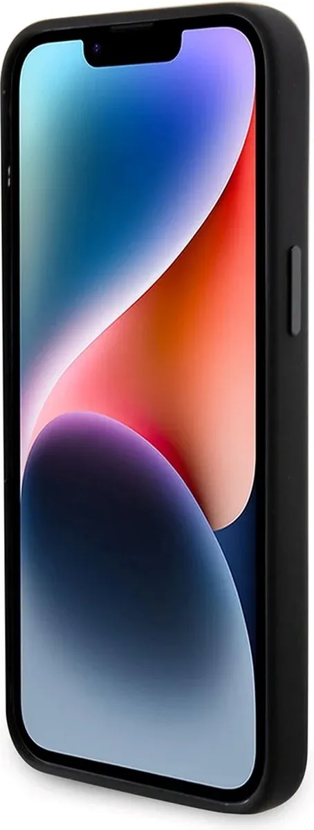 Karl Lagerfeld Ikonik Metal Pin Hoesje iPhone 15 Pro Max - Zwart