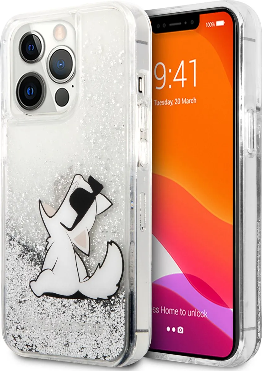 Karl Lagerfeld Liquid Glitter Backcase iPhone 13 Pro Max