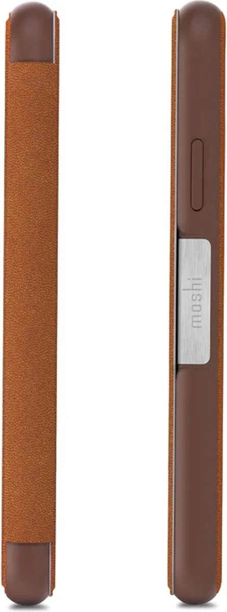 Moshi SenseCover iPhone X/Xs Hoesje - Bruin - SenseCover8CB