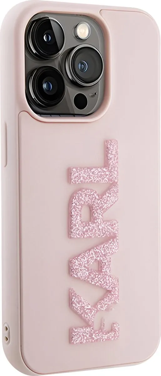 Karl Lagerfeld iPhone 15 Pro Max Hoesje - Roze - H66502
