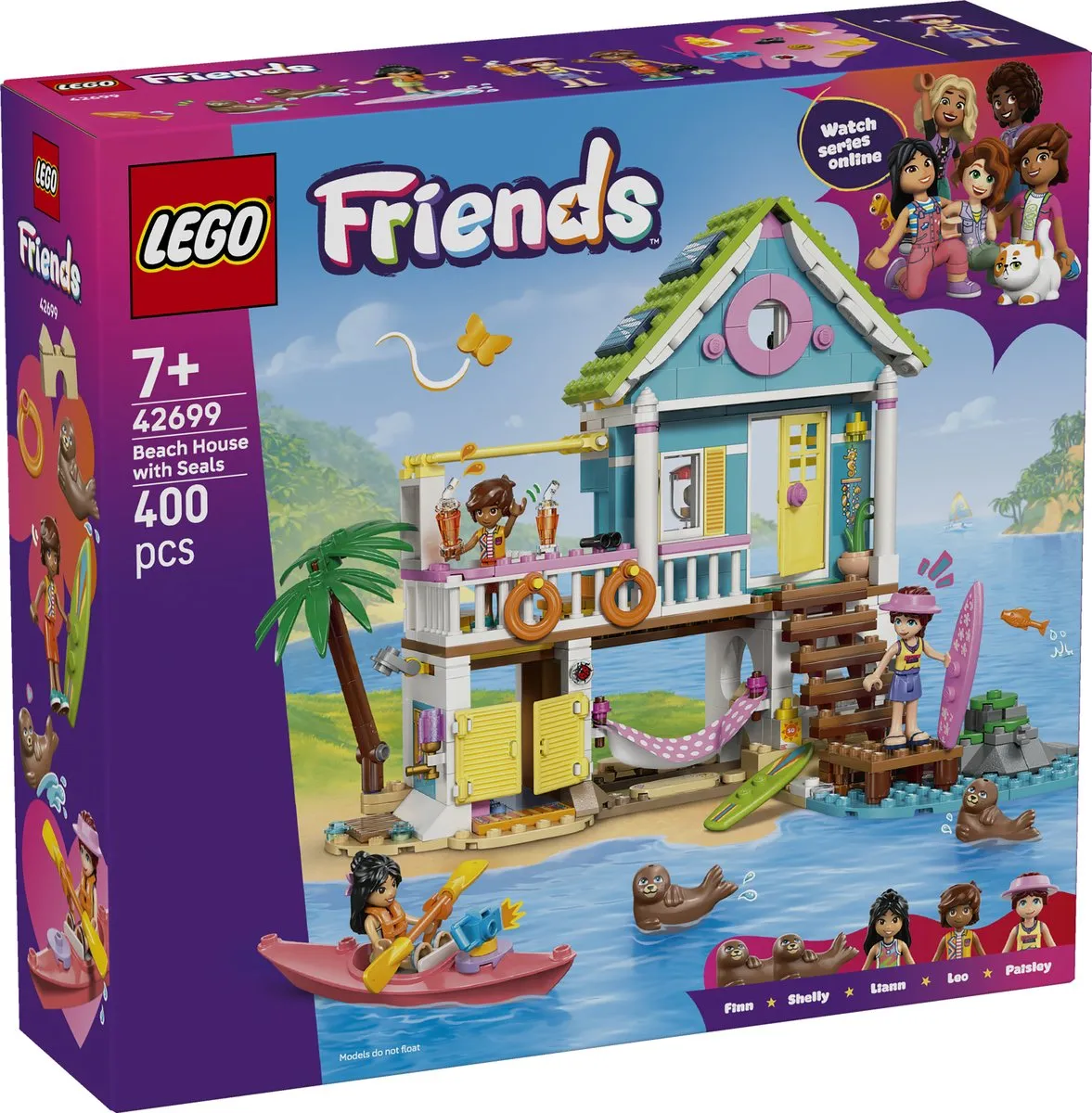 LEGO Friends Strandhuis Speelset 42699 - 5 Minifiguren