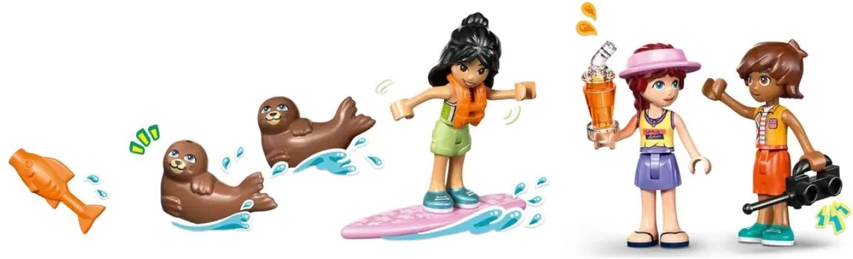 LEGO Friends Strandhuis Speelset 42699 - 5 Minifiguren - afbeelding 6 van 6