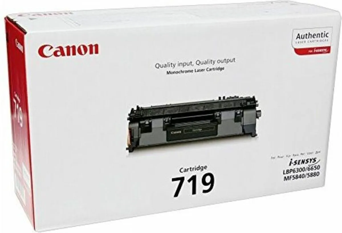 Canon CRG 719 BK Tonercartridge - 2100 Pagina's - Zwart