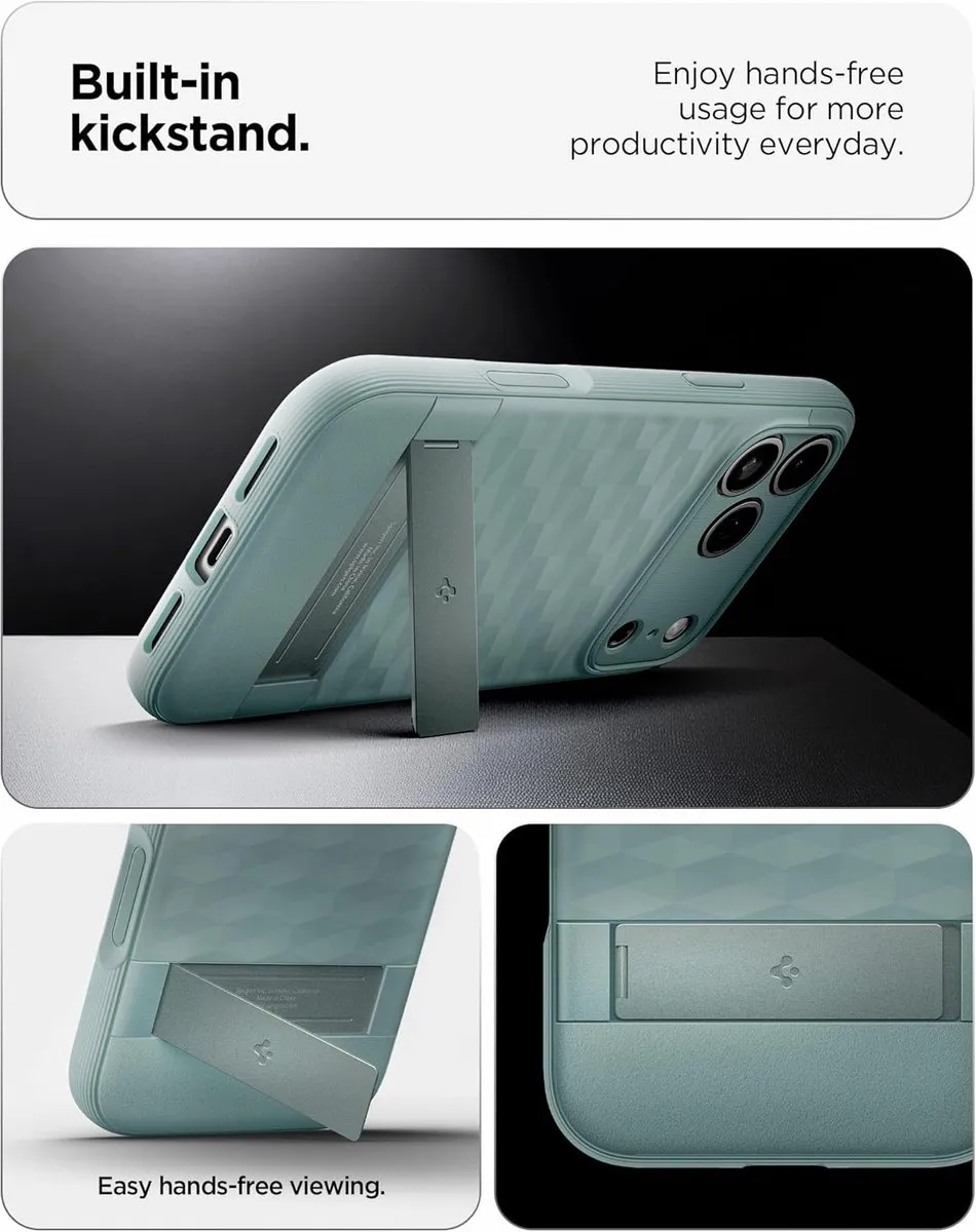 Spigen Parallax S ACS06804 Hoesje - iPhone 17 Pro Max - Sage Green