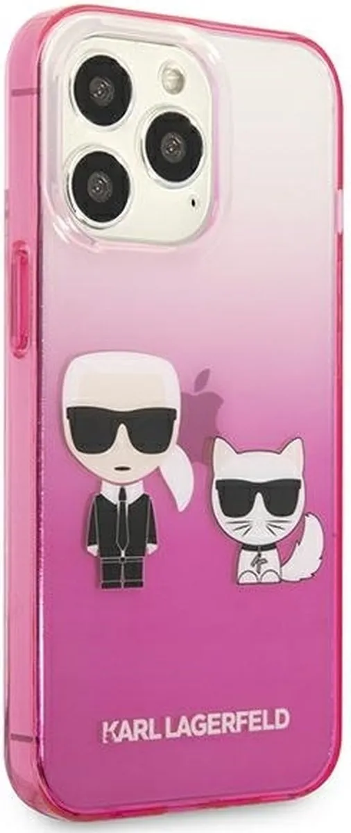Karl Lagerfeld KLHCP13LTGKCP iPhone 13 Pro Hoesje - Roze