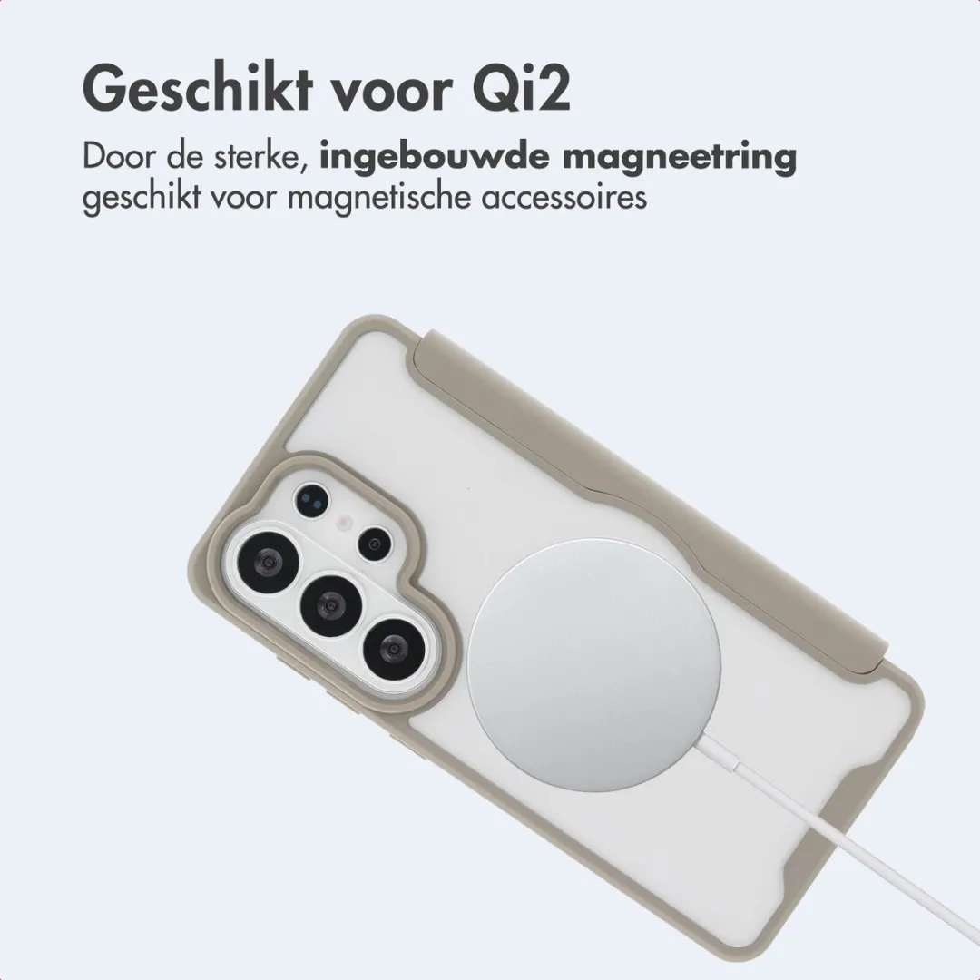Imoshion Hoesje Samsung Galaxy S26 Ultra Beige - 2 Pasjes MagSafe