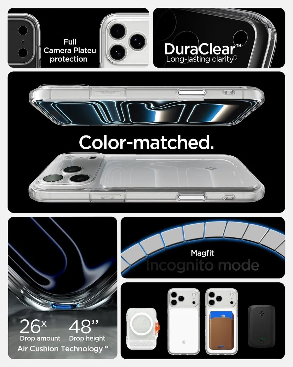 Spigen Ultra Hybrid T Hoesje - Apple iPhone 17 Pro Max - Transparant