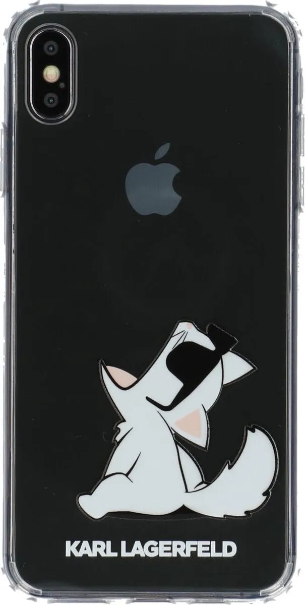 Karl Lagerfeld Choupette Transparant Hoesje iPhone Xs Max S203-11