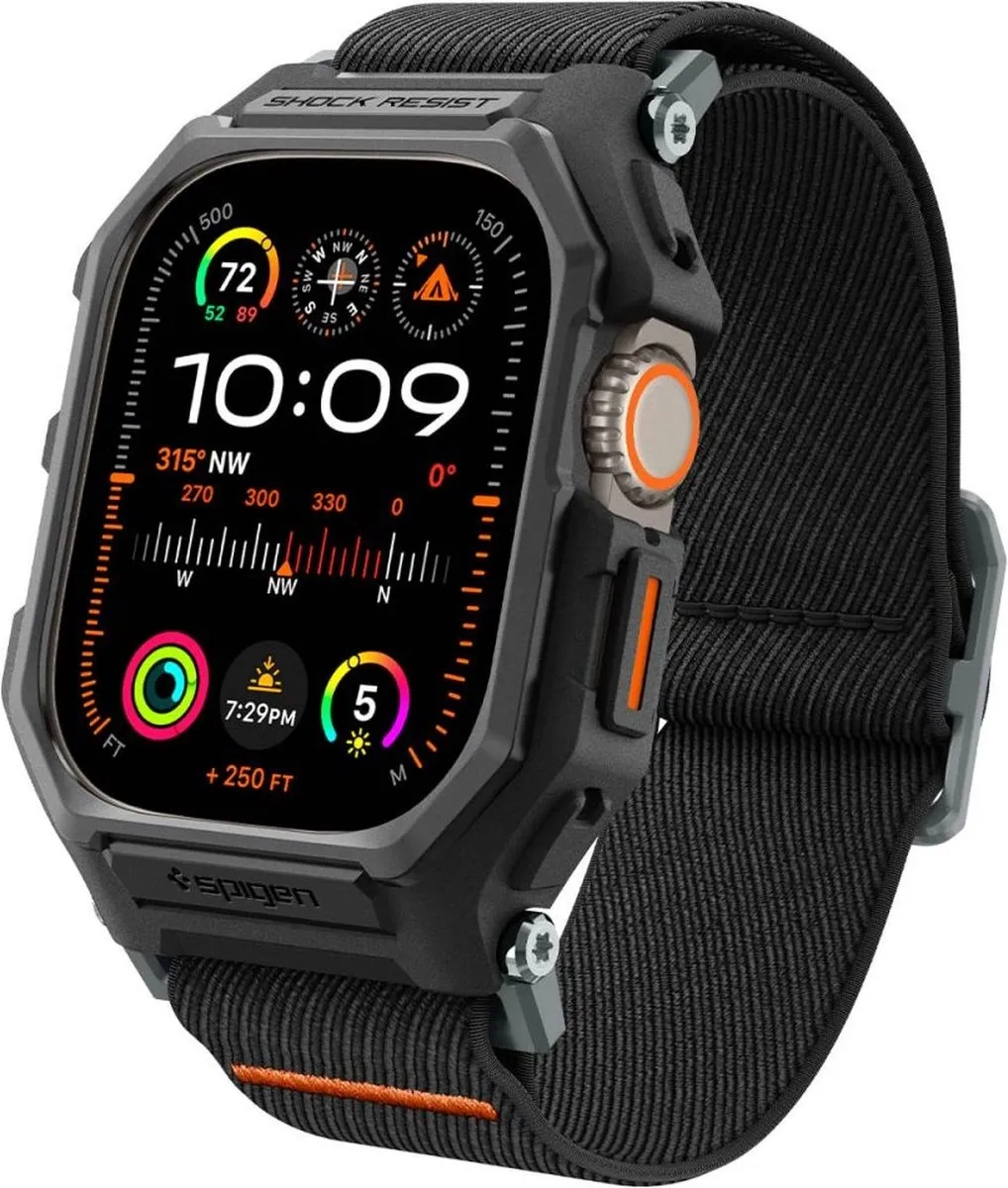 Spigen Lite Fit Pro Hoesje Apple Watch Ultra 49mm - Matzwart