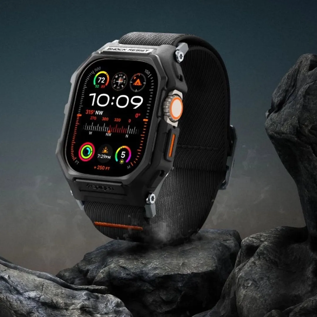 Spigen Lite Fit Pro Hoesje Apple Watch Ultra 49mm - Matzwart