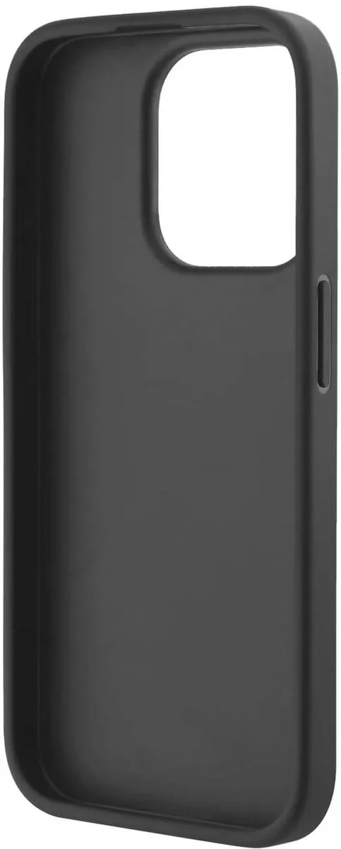 Karl Lagerfeld Diagonal Quilted Script Hoesje iPhone 15 Pro Max KLHCP15XPQDSMGK