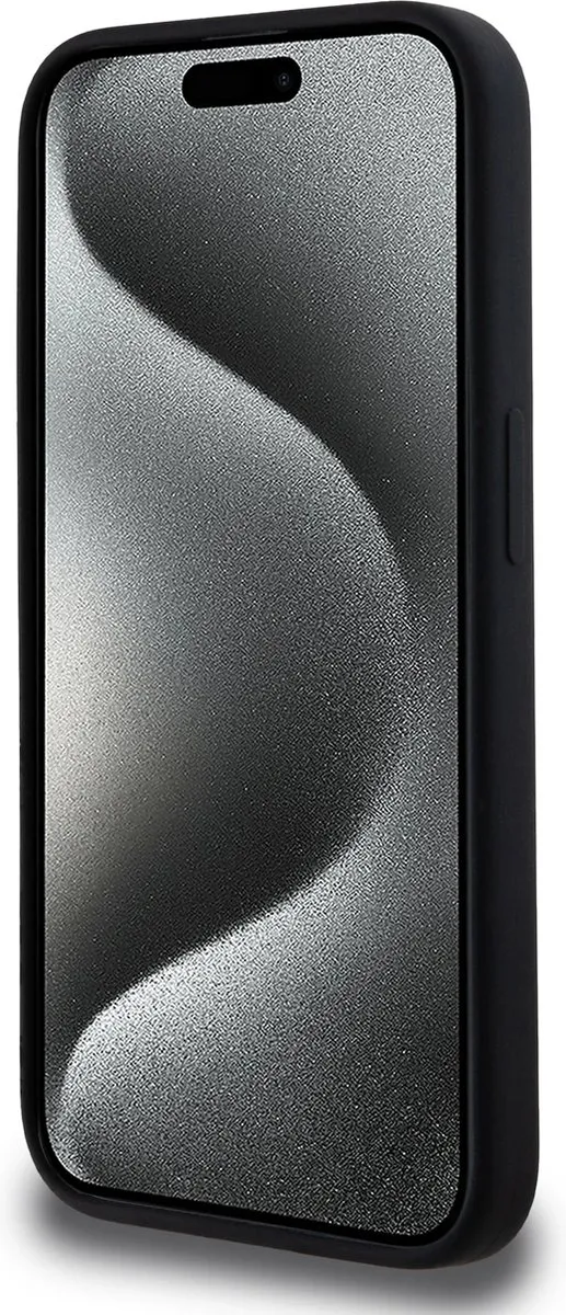 Karl Lagerfeld iPhone 15 Pro Back Cover - Magsafe KLHMP15LSCMKCRHK - Zwart