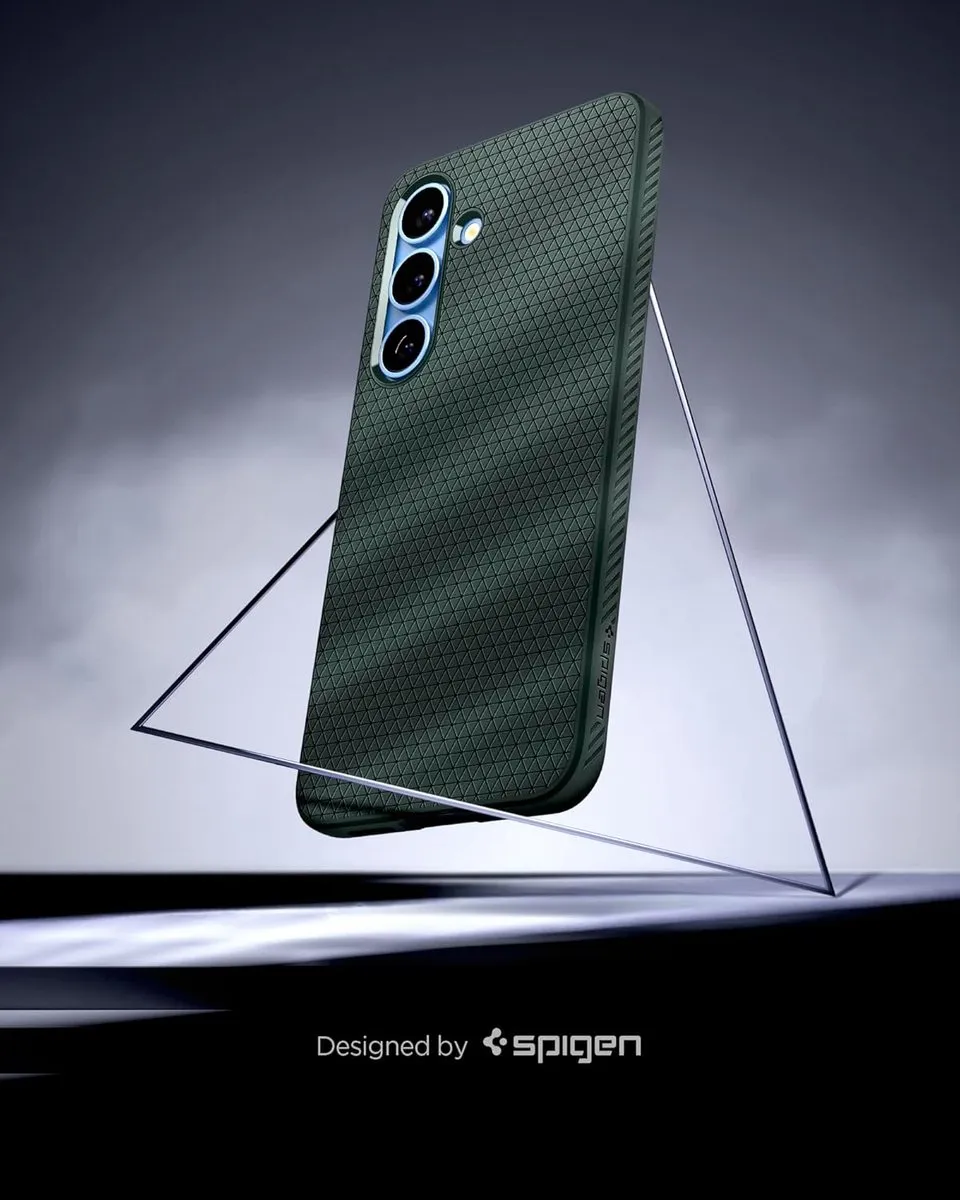 Spigen Liquid Air Back Cover - Groen voor Samsung Galaxy S25