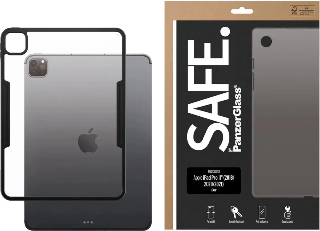 PanzerGlass SAFE. ClearCase iPad Pro 11" Bulk Hoes - Transparant - afbeelding 2 van 4