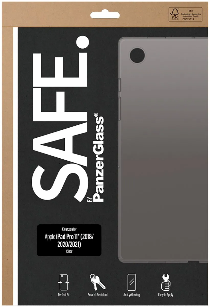 PanzerGlass SAFE. ClearCase iPad Pro 11" Bulk Hoes