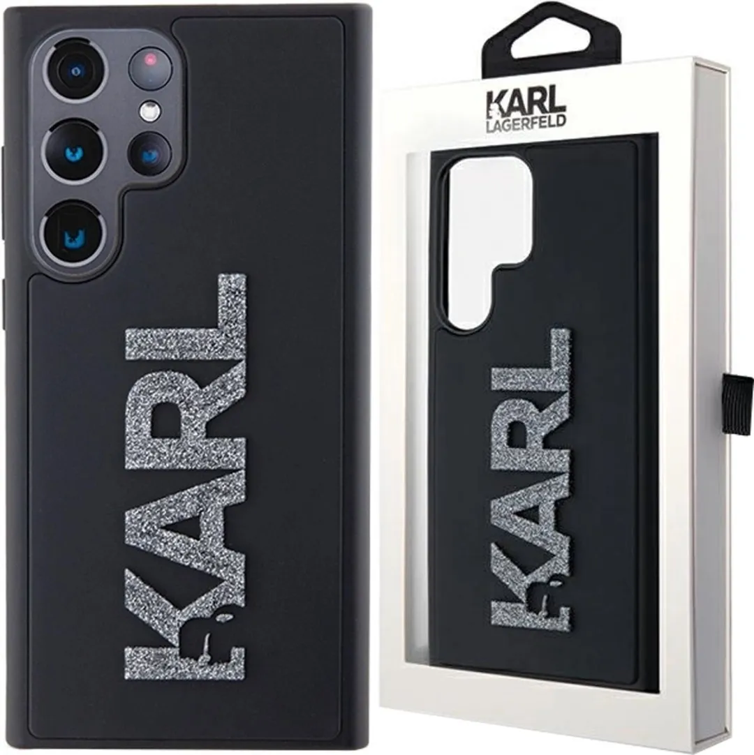 Karl Lagerfeld 3D Glitter Back Case S928 - Zwart - afbeelding 6 van 6