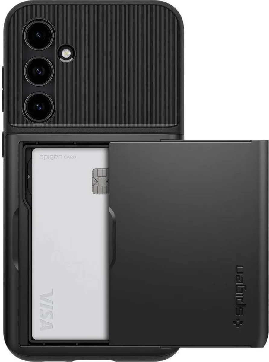 Spigen Galaxy S23 FE Back Cover - 2 Pasjes - Zwart