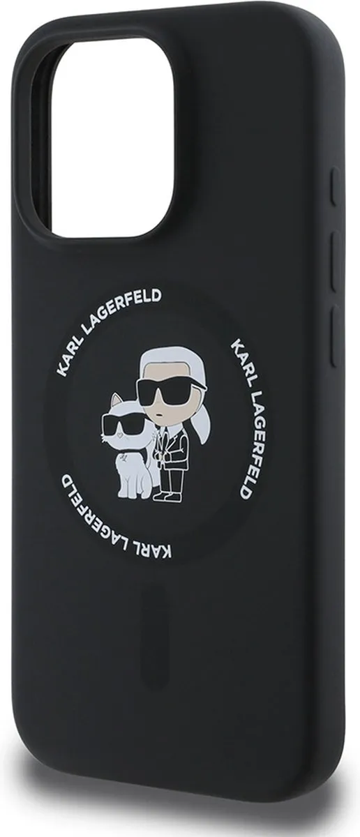 Karl Lagerfeld Backcase Hoesje iPhone 16 Pro Max - Zwart