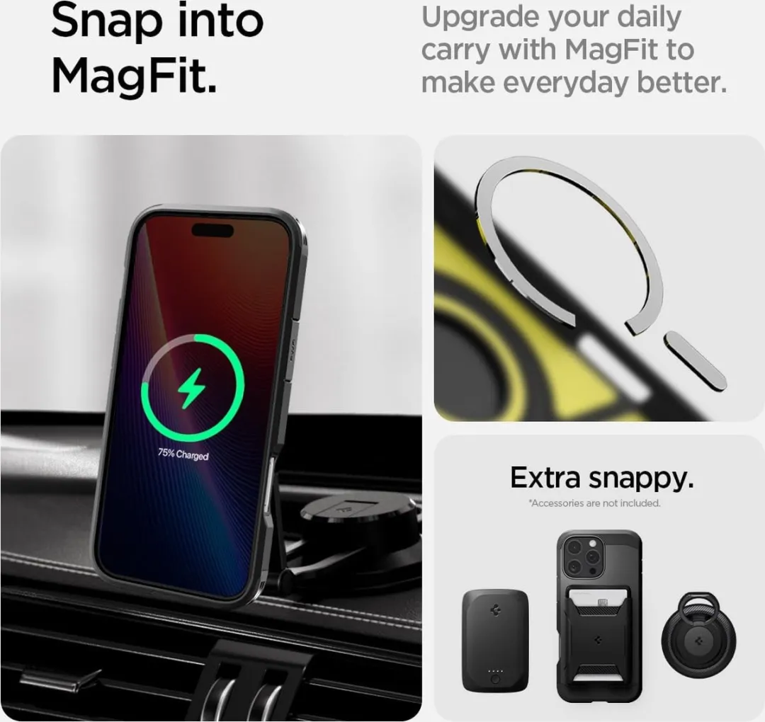 Spigen Tough Armor Hoesje iPhone 16 Pro Max - MagSafe - Zwart