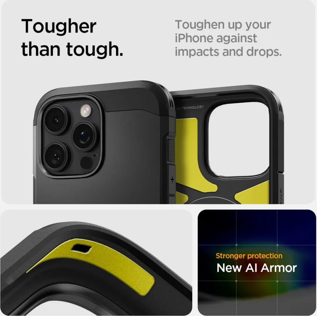 Spigen Tough Armor Hoesje iPhone 16 Pro Max - MagSafe - Zwart
