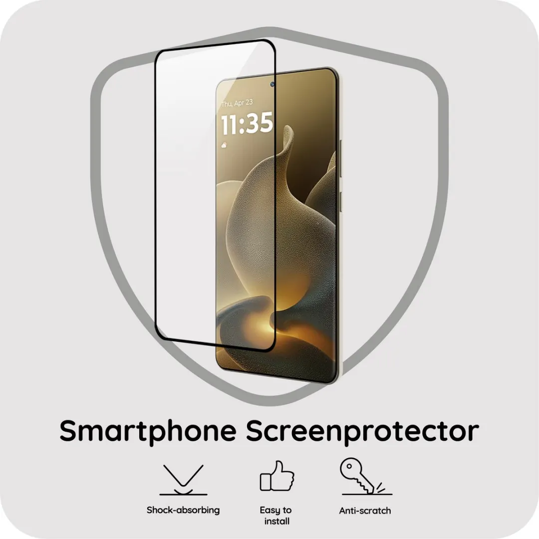 Just in Case Screenprotector Motorola Signature - Full Cover Gehard Glas