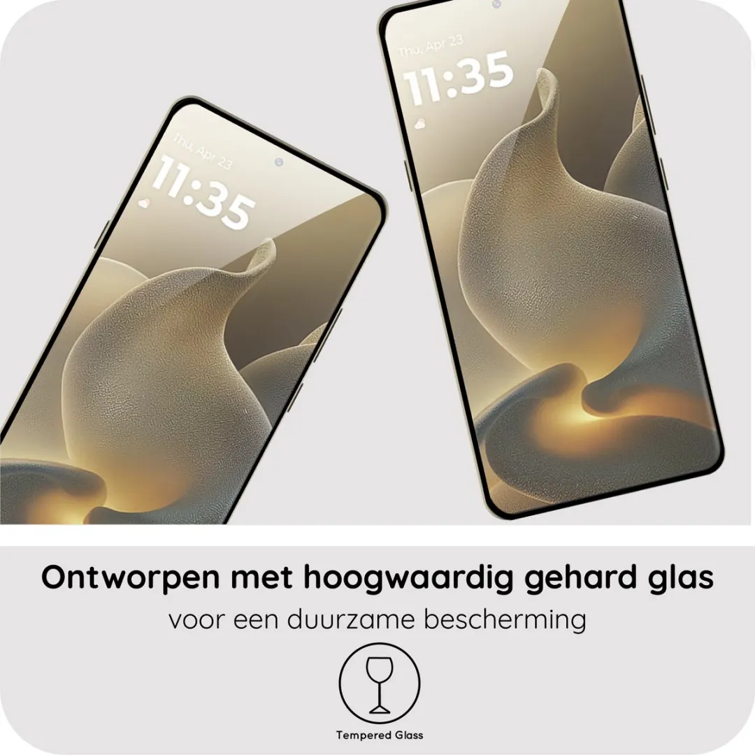Just in Case Screenprotector Motorola Signature - Full Cover Gehard Glas - afbeelding 6 van 6