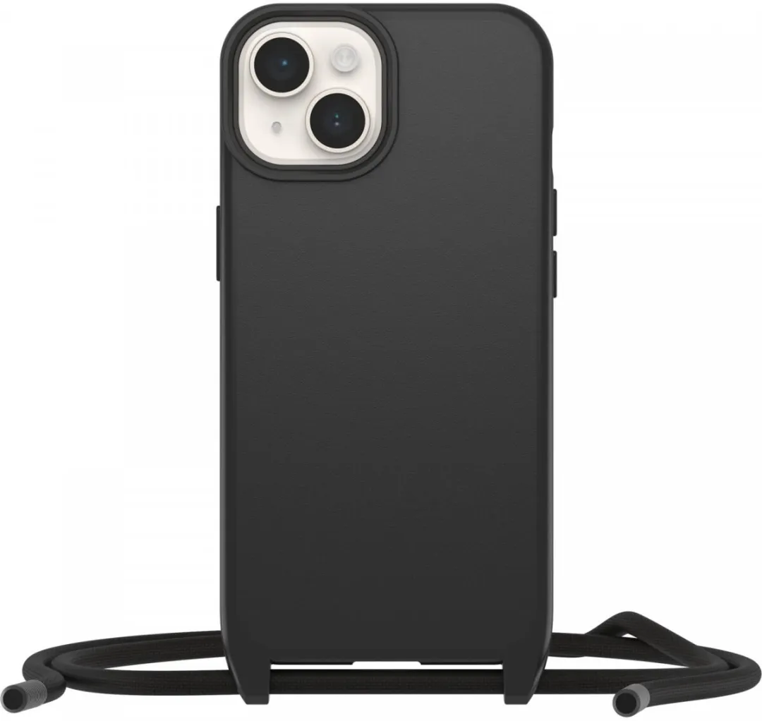 OtterBox React Necklace iPhone 16e Back Cover - Zwart