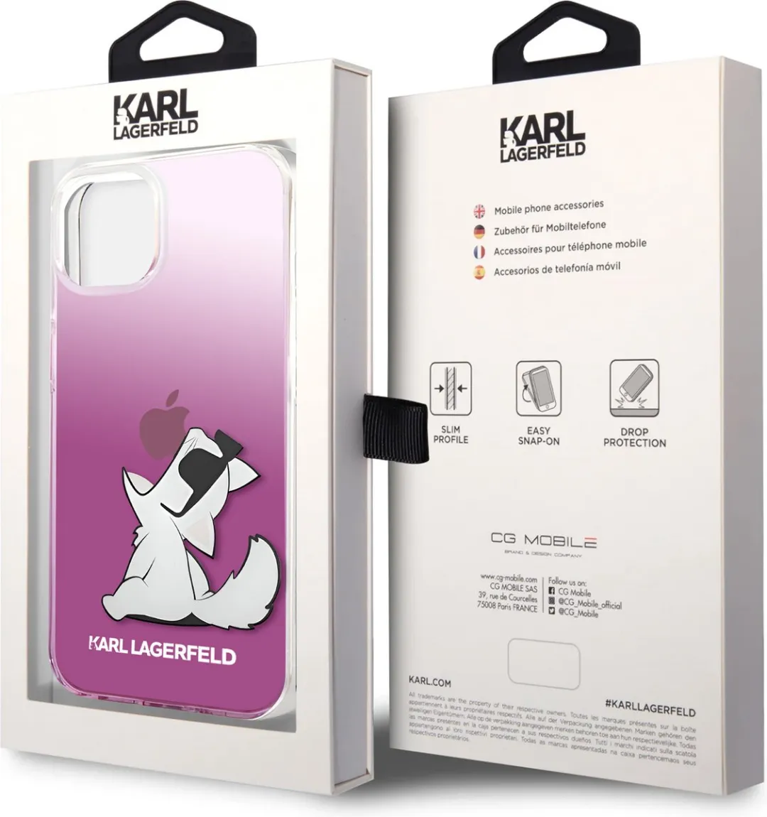 Karl Lagerfeld Hoesje iPhone 14 Plus Roze H6534