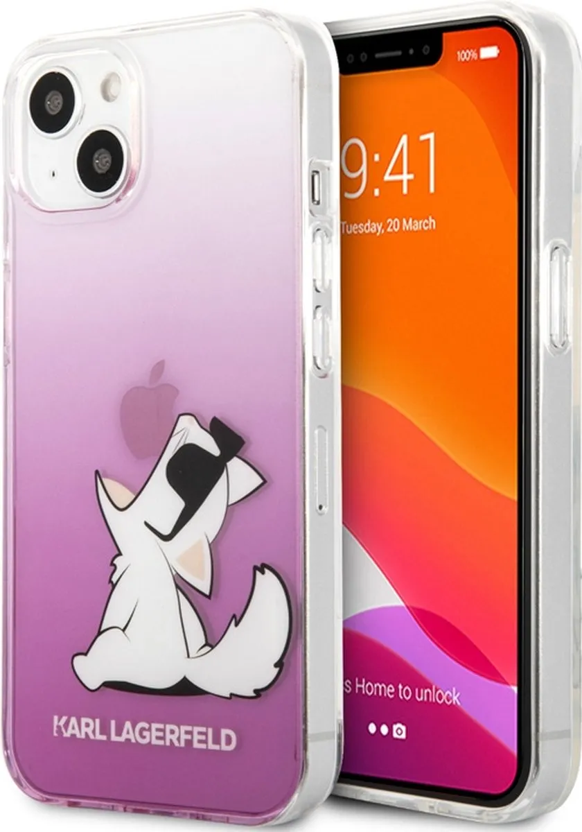 Karl Lagerfeld Hoesje iPhone 14 Plus Roze H6534 - afbeelding 6 van 6