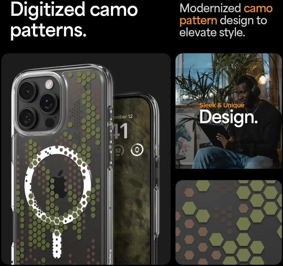 Spigen Ultra Hybrid Back Cover iPhone 16 Pro Max - Groen