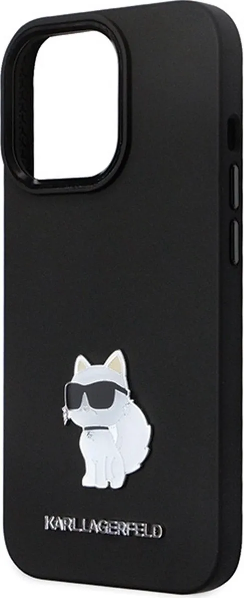 Karl Lagerfeld KLHCP14LSMHCNPK Hoesje - iPhone 14 Pro - Zwart