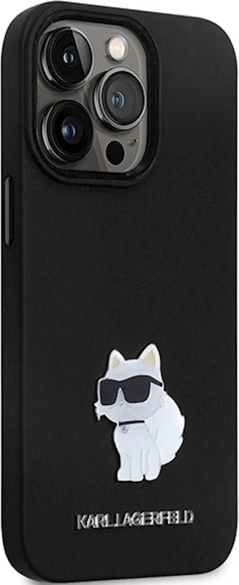Karl Lagerfeld KLHCP14LSMHCNPK Hoesje - iPhone 14 Pro - Zwart