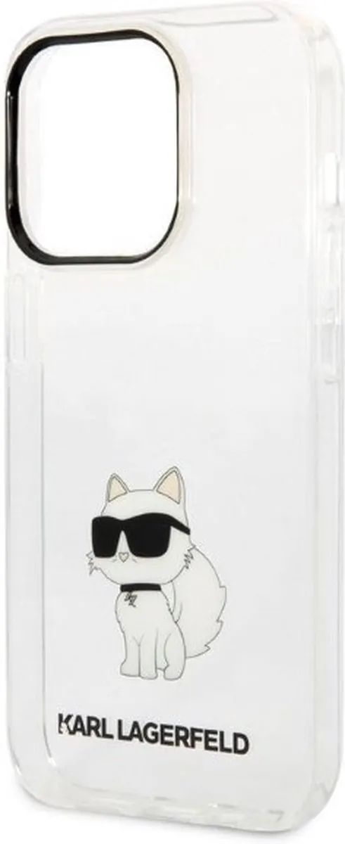 Karl Lagerfeld KLHCP14XHNCHTCT iPhone 14 Pro Max Hardcase - Transparant