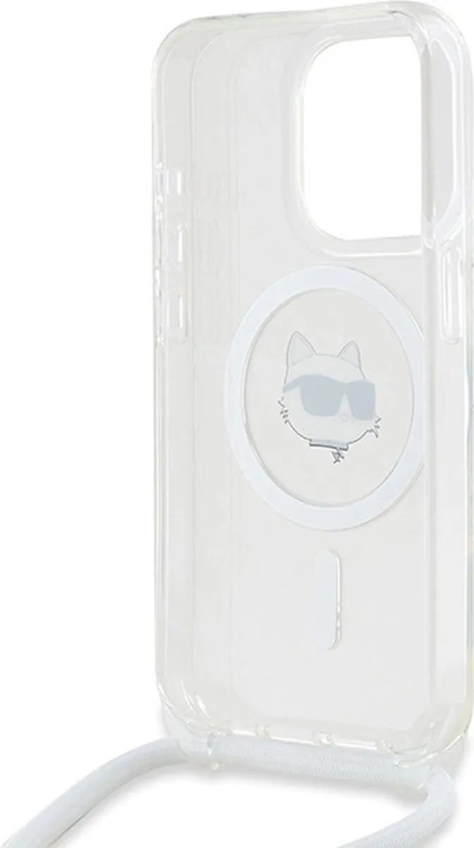 Karl Lagerfeld IML Choupette Head & Cord MagSafe Hoesje iPhone - Transparant - afbeelding 6 van 6