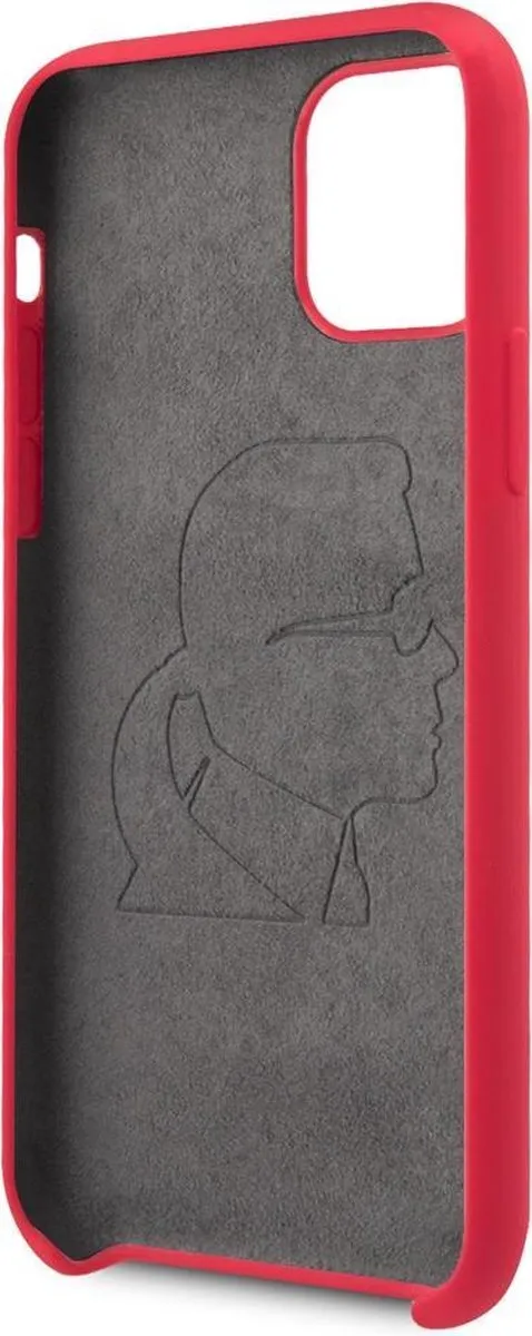 Karl Lagerfeld Paris 21 Hoesje iPhone 11 Pro - Rood - Soft Touch