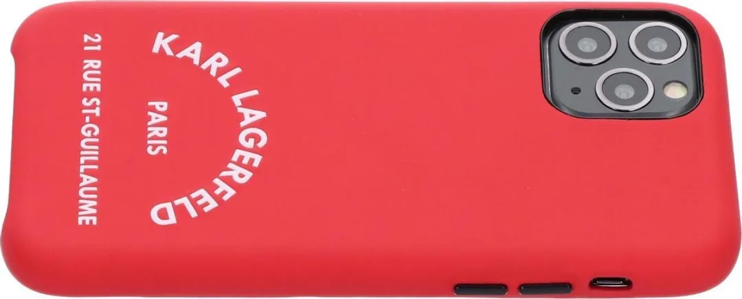 Karl Lagerfeld Paris 21 Hoesje iPhone 11 Pro - Rood - Soft Touch - afbeelding 6 van 6
