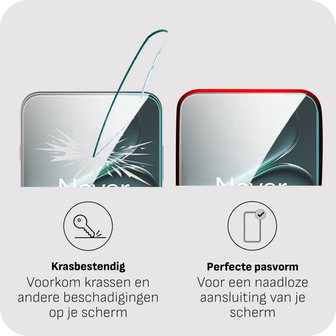 Just in Case Screenprotector OnePlus 15R - Gehard Glas