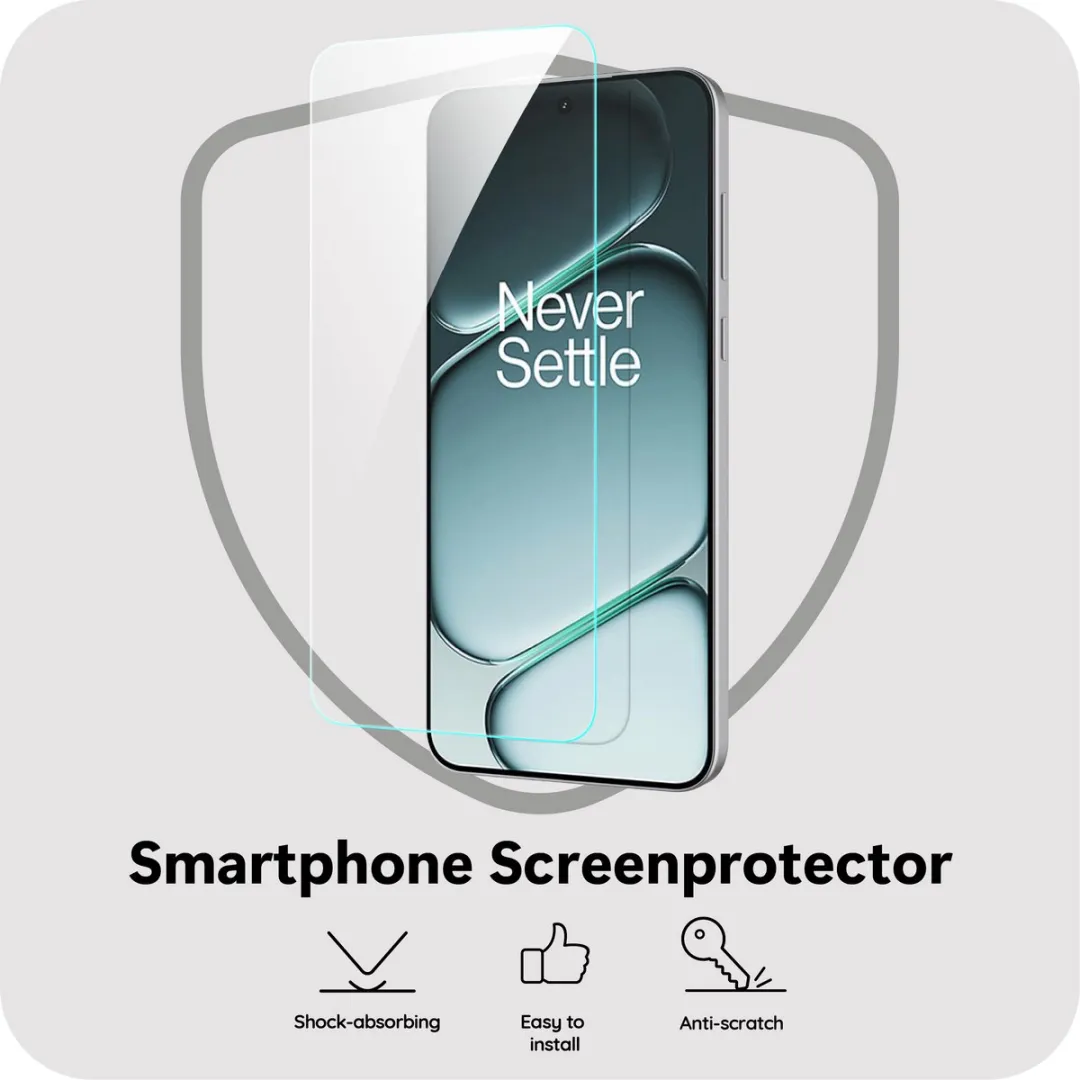 Just in Case Screenprotector OnePlus 15R - Gehard Glas - afbeelding 6 van 6
