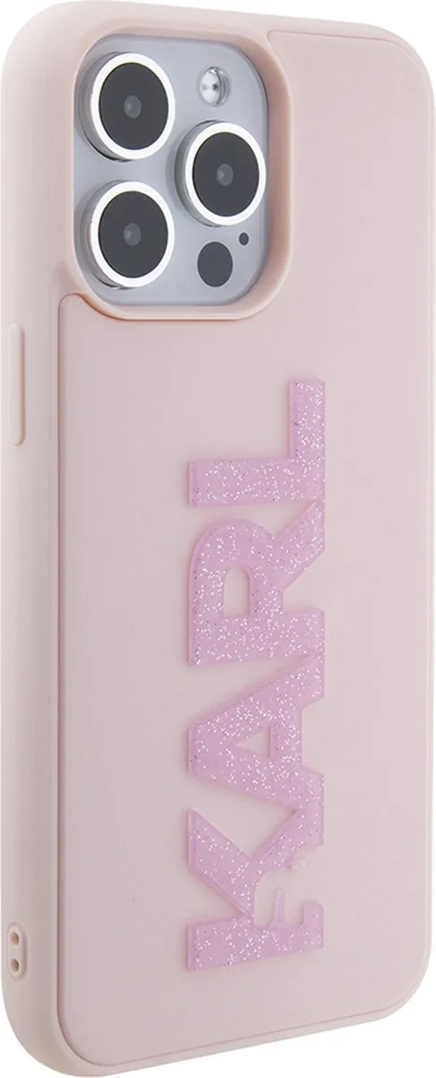 Karl Lagerfeld iPhone 15 Pro Backcase - Roze TPU
