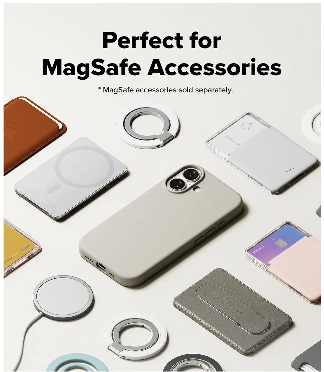 Ringke Silicone MagSafe Hoesje iPhone 17 - Beige