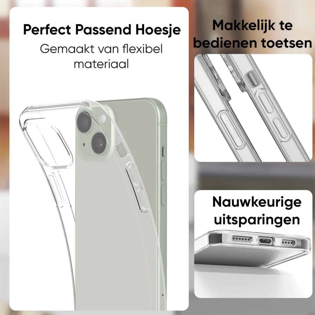NUVEX iPhone 15 Plus Telefoonhoesje - Transparant - MPN 8721082712798 - afbeelding 6 van 6