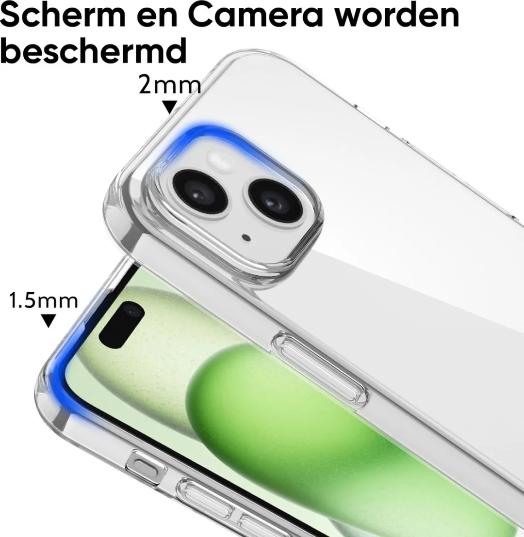 NUVEX iPhone 15 Plus Telefoonhoesje - Transparant - MPN 8721082712798