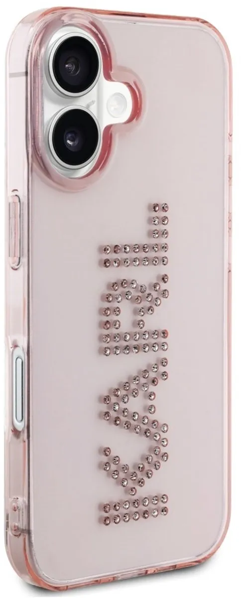 Karl Lagerfeld IML Strassen Logo Hoesje iPhone 16 - Transparent