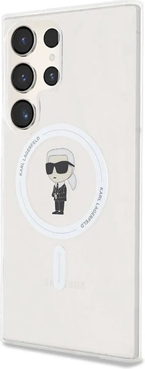 Karl Lagerfeld IML Ikonik MagSafe Hoesje - Transparant